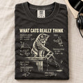 Funny Cat Physics Comfort Colors T-Shirt Black