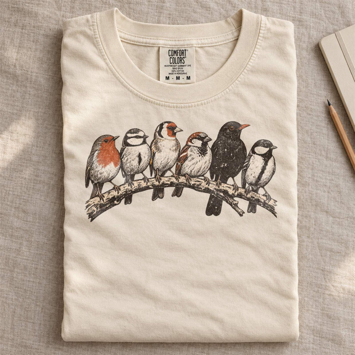 Bird Branch Comfort Colors T-Shirt Ivory