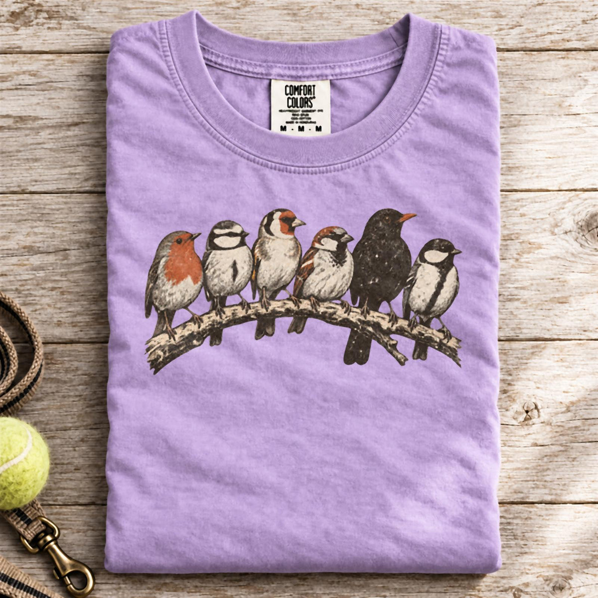 Bird Branch Comfort Colors T-Shirt Orchid