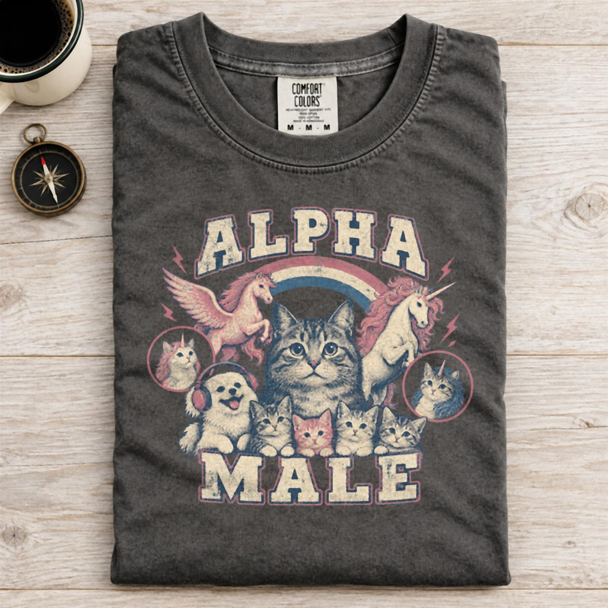 Alpha Male Comfort Colors T-Shirt Pepper